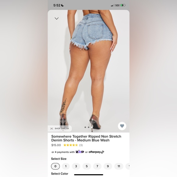 Fashionnova size 5 dark denim - Picture 2 of 3